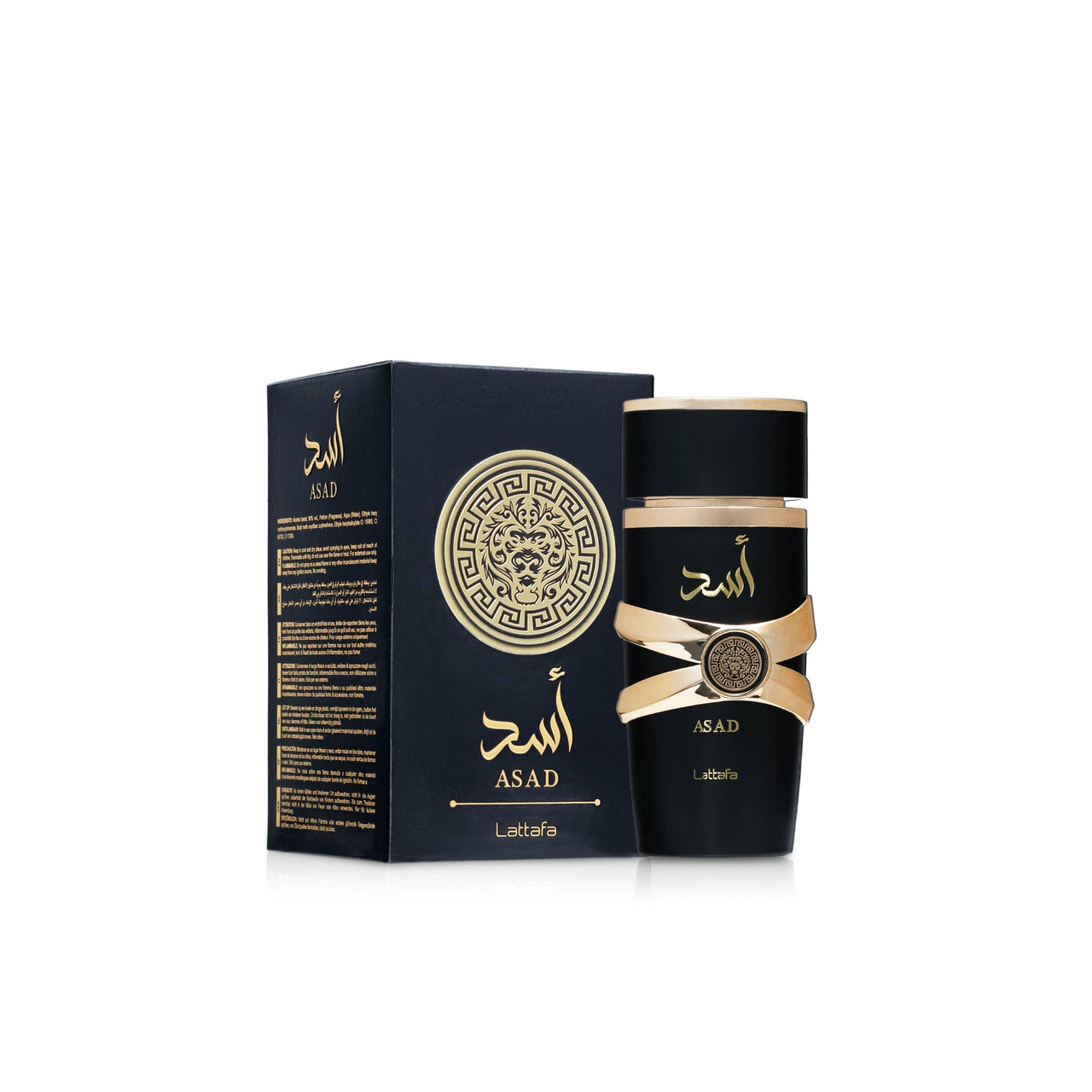 Lattafa Asad EDP 100ml - Frasco e Caixa