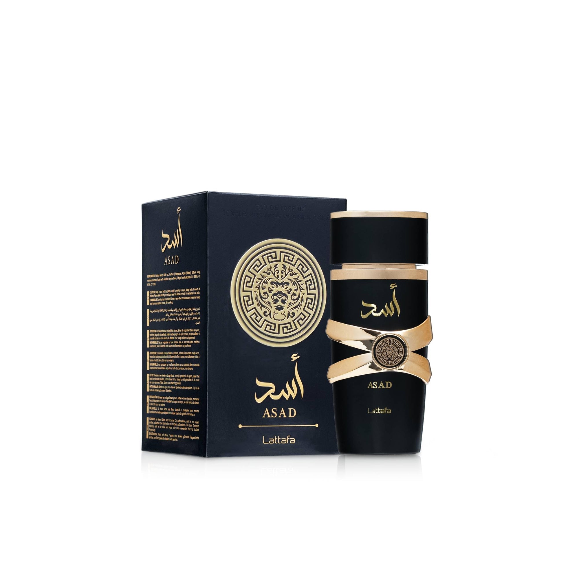 Lattafa Asad EDP 100ml - Frasco e Caixa