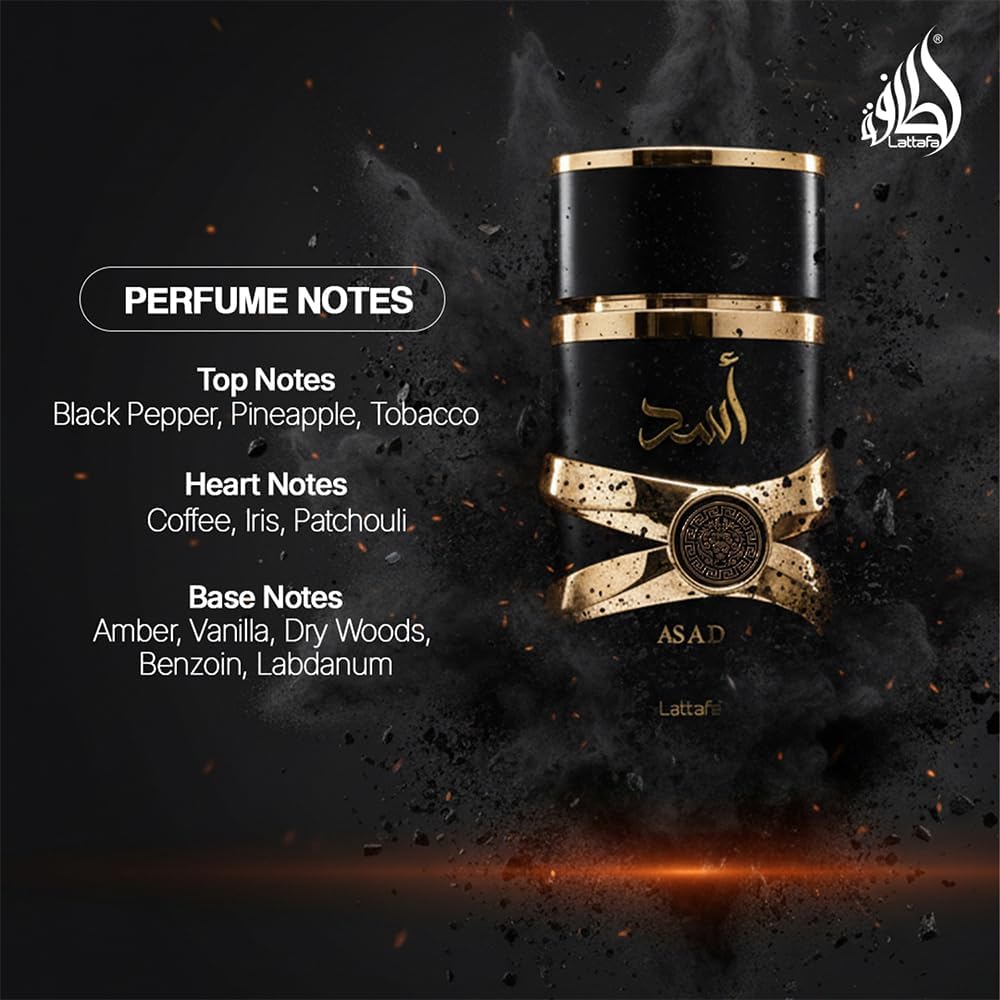 Lattafa Asad EDP 100ml - Composicao Olfativa