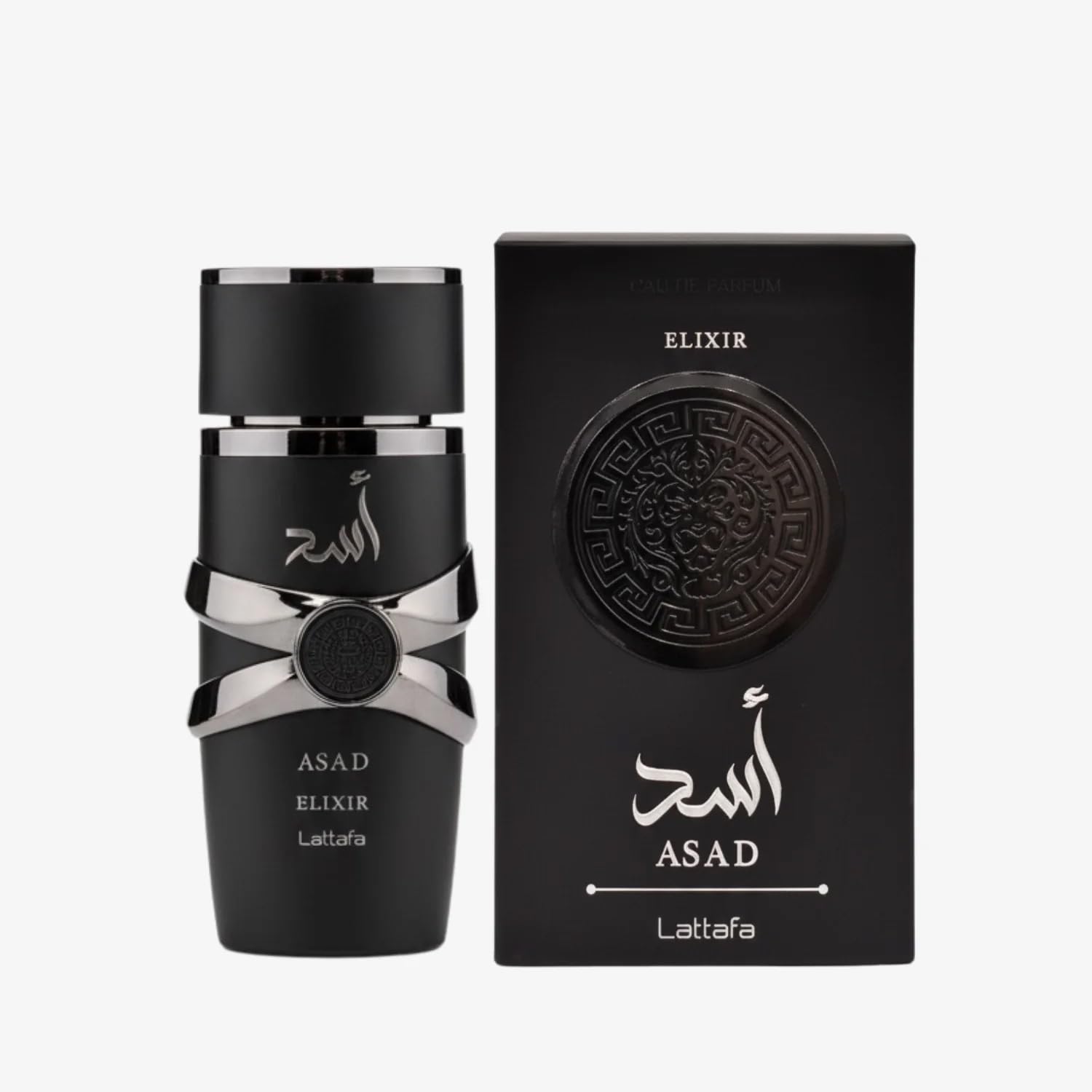 Lattafa Asad Elixir EDP 100ml - Frasco e Caixa
