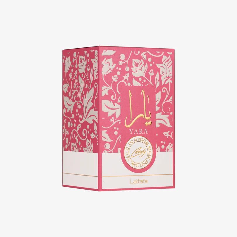 Lattafa Yara Candy EDP 100ml - Frasco e Caixa