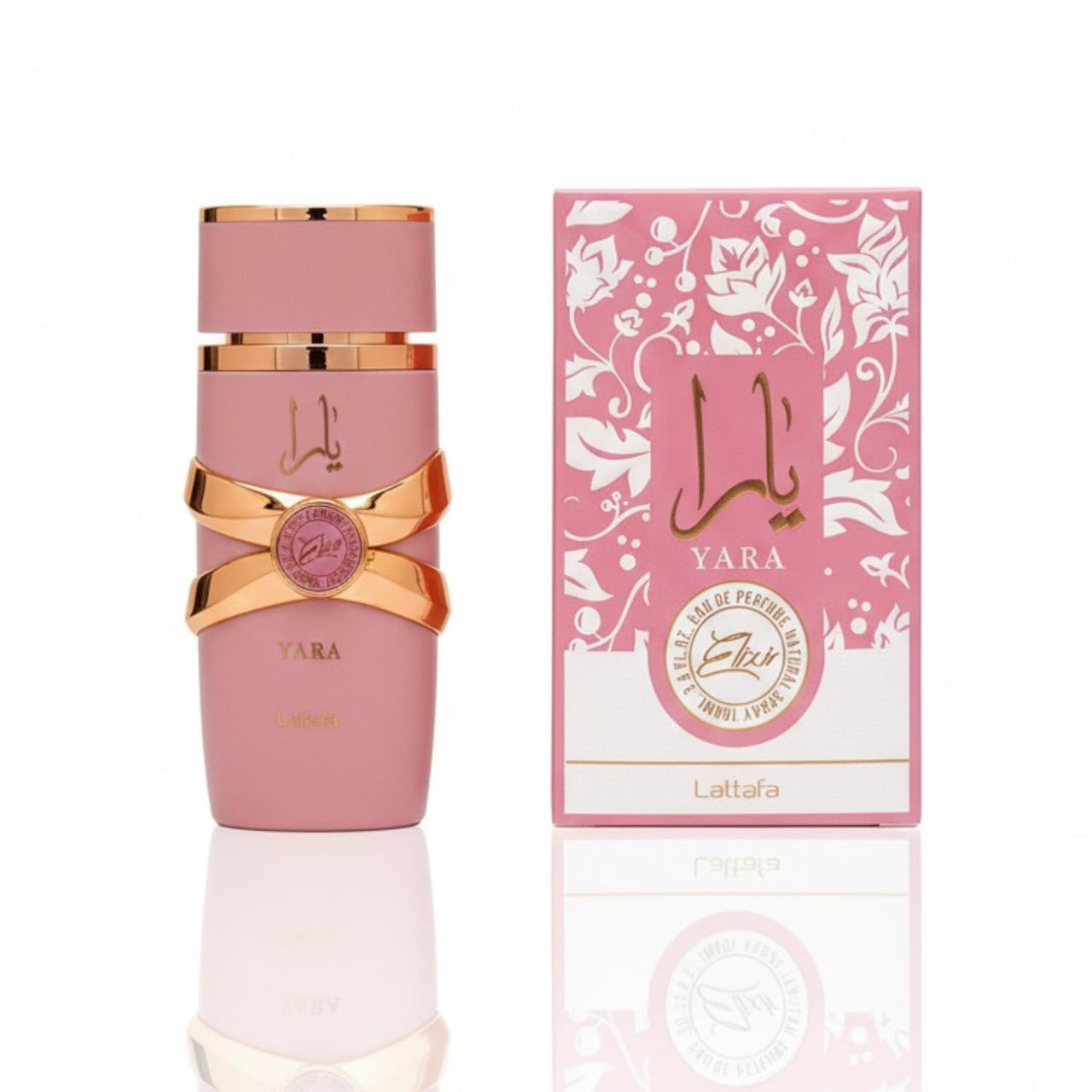 Lattafa Yara Elixir EDP 100ml - Frasco e Caixa