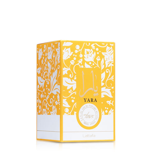 Lattafa Yara Tous EDP 100ml - Frasco e Caixa