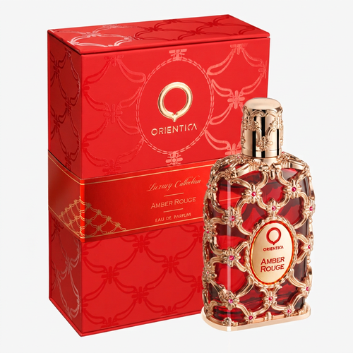 Orientica Amber Rouge frasco perfume arabe feminino 80ml