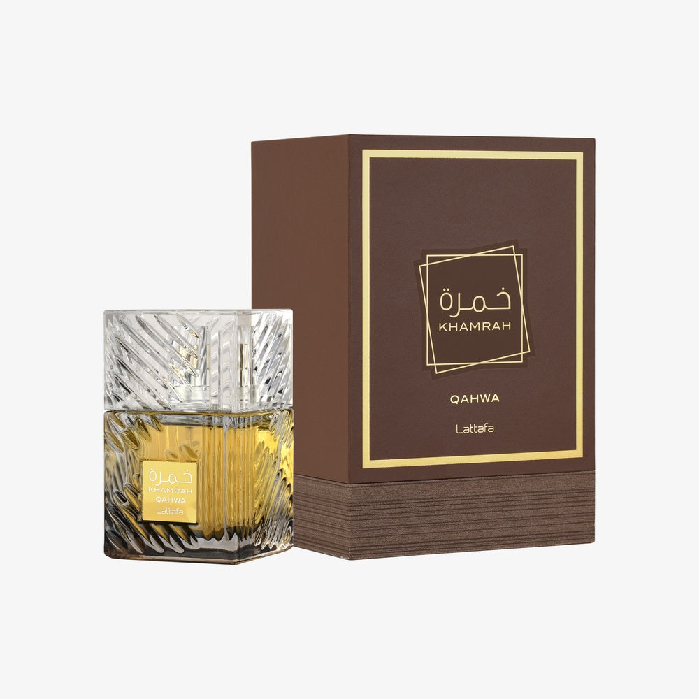Lattafa Khamrah Qahwa cafe 100ml perfume arabe variante do Khamrah