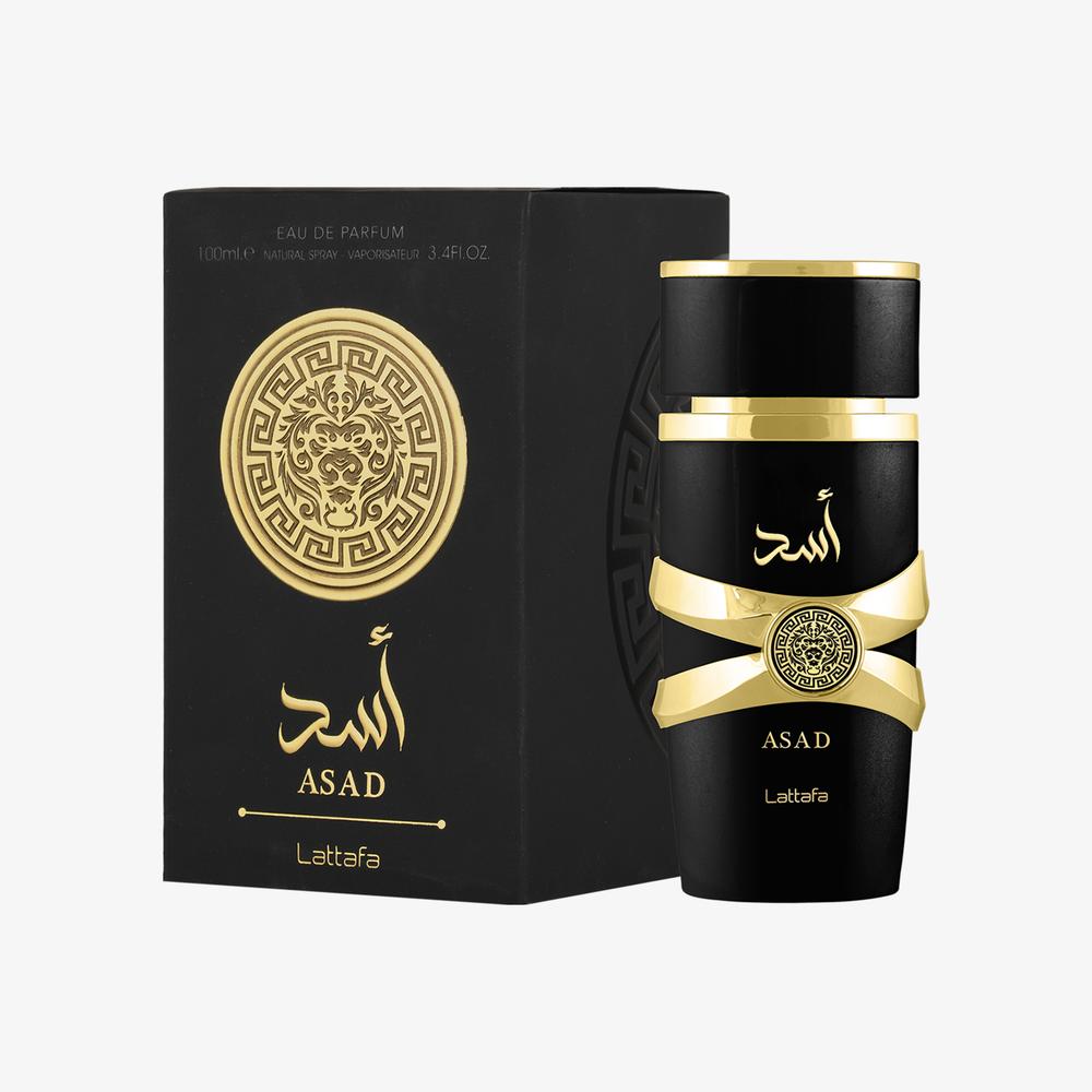 Caixa perfume Lattafa Asad 100ml Eau de Parfum